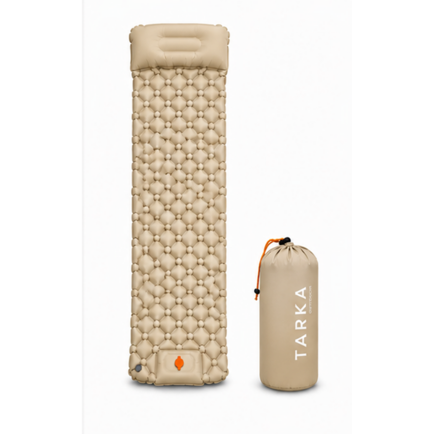 Matelas de Camping Auto-Gonflant TARKA - Ultra-Léger, Imperméable, Oreiller Intégré, Randonnée et Bivouac